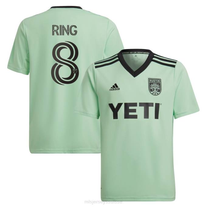 MLS Jerseys enfants austin fc alexander ring adidas menthe 2022 le kit sentimiento réplique maillot de joueur XXTX892 Jersey