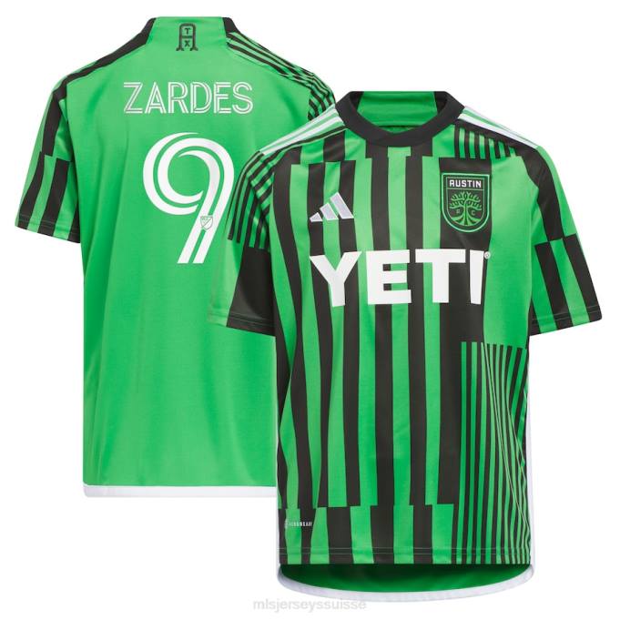 MLS Jerseys enfants maillot réplique austin fc gyasi zardes adidas vert 2023 las voces kit XXTX928 Jersey