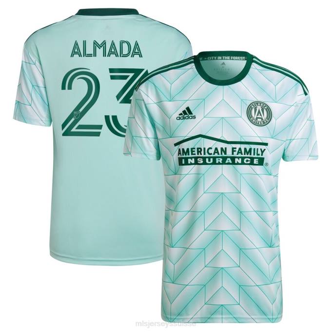 MLS Jerseys enfants atlanta united fc thiago almada adidas menthe 2023 the forest kit réplique maillot de joueur XXTX1081 Jersey