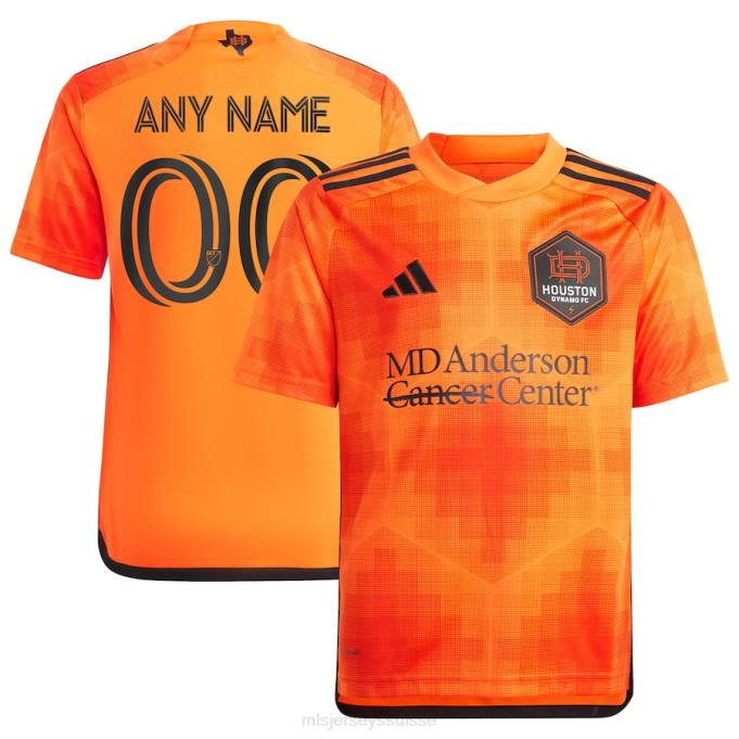 MLS Jerseys enfants maillot personnalisé réplique houston dynamo fc adidas orange 2023 el sol XXTX554 Jersey