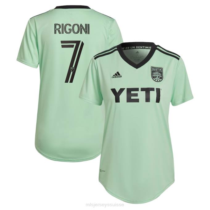 MLS Jerseys femmes austin fc emiliano rigoni adidas menthe 2023 le kit sentimiento réplique maillot de joueur XXTX999 Jersey