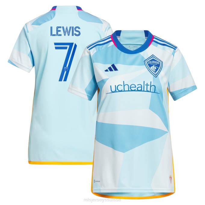 MLS Jerseys femmes maillot réplique colorado rapids jonathan lewis adidas bleu clair 2023 new day kit XXTX1183 Jersey