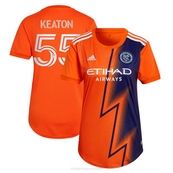 MLS Jerseys femmes maillot de joueur réplique new york city fc keaton park adidas orange 2023 the volt kit XXTX1112 Jersey