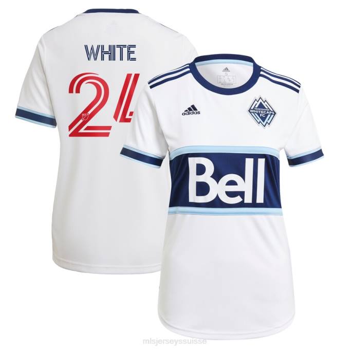 MLS Jerseys femmes maillot de joueur de réplique principale blanc adidas blanccaps de vancouver fc brian blanc 2021 XXTX1447 Jersey