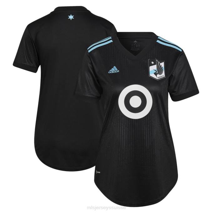 MLS Jerseys femmes Minnesota United FC Adidas Noir 2022 Minnesota Night Kit Réplique Maillot Blanc XXTX681 Jersey