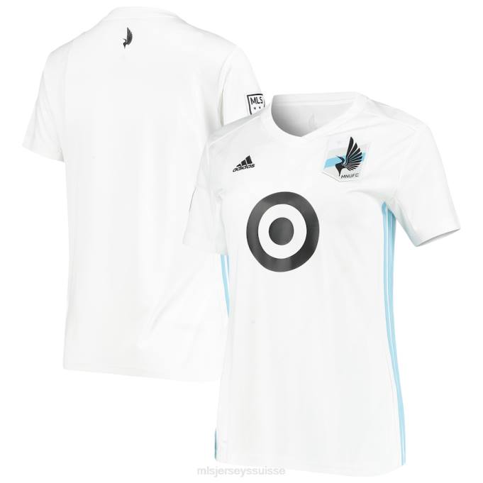 MLS Jerseys femmes maillot réplique de l'équipe extérieure du Minnesota United FC adidas blanc 2020 XXTX661 Jersey