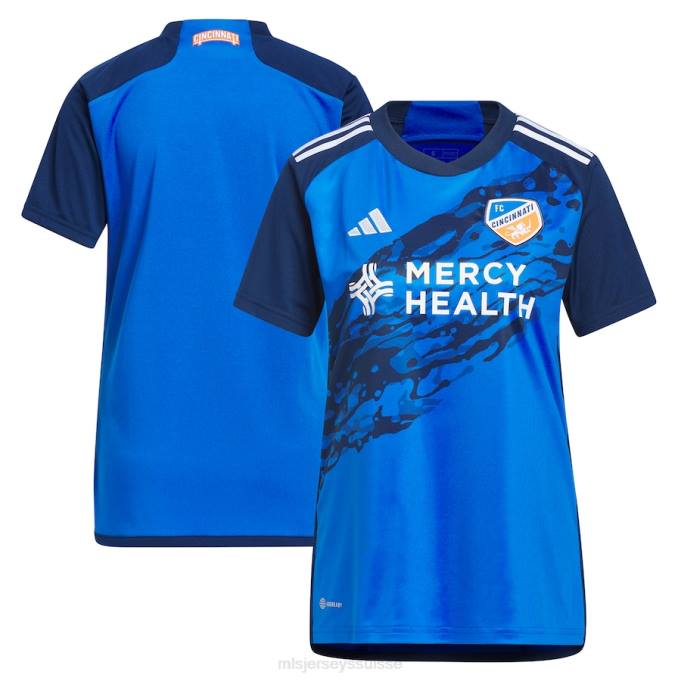 MLS Jerseys femmes maillot réplique fc cincinnati adidas bleu 2023 river kit XXTX214 Jersey