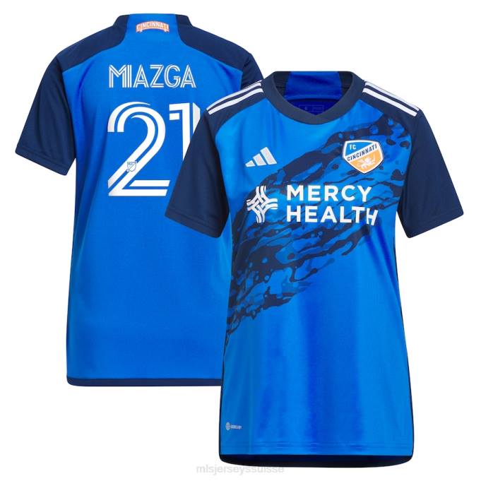 MLS Jerseys femmes maillot réplique fc cincinnati matt miazga adidas bleu 2023 river kit XXTX1364 Jersey