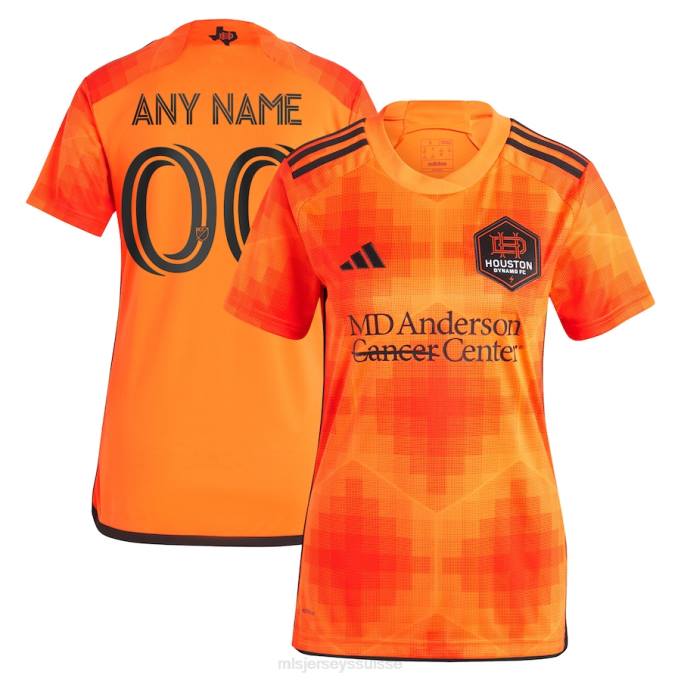 MLS Jerseys femmes maillot personnalisé réplique houston dynamo fc adidas orange 2023 el sol XXTX615 Jersey