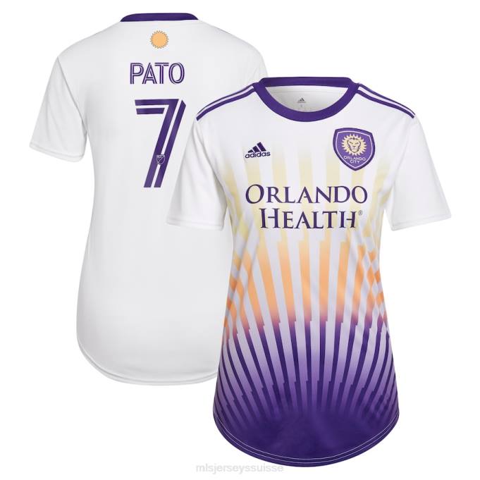 MLS Jerseys femmes maillot de joueur réplique orlando city sc alexandre pato adidas blanc 2022 the sunshine kit XXTX1328 Jersey