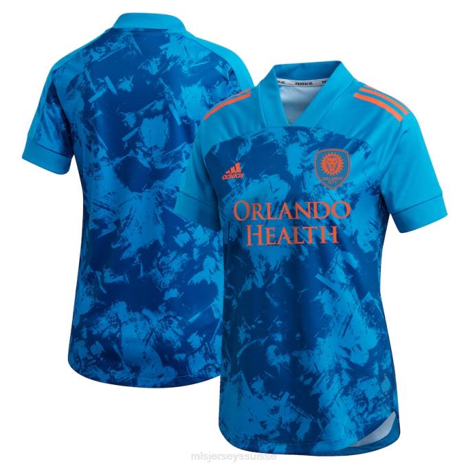 MLS Jerseys femmes maillot orlando city sc adidas bleu 2021 primeblue réplique XXTX781 Jersey