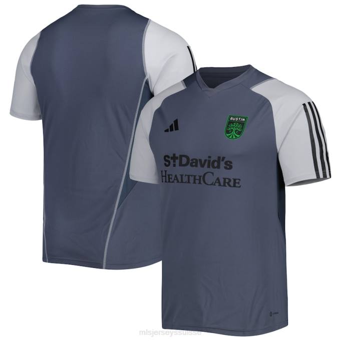 MLS Jerseys Hommes maillot d'entraînement sur le terrain austin fc adidas gris 2023 XXTX278 Jersey