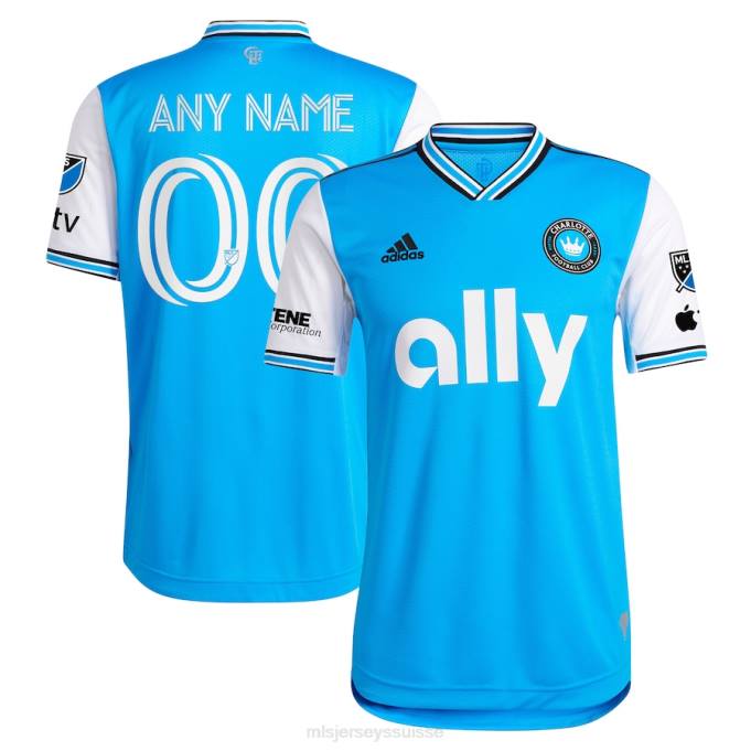 MLS Jerseys Hommes charlotte fc adidas bleu 2023 nouveau maillot personnalisé authentique XXTX1234 Jersey