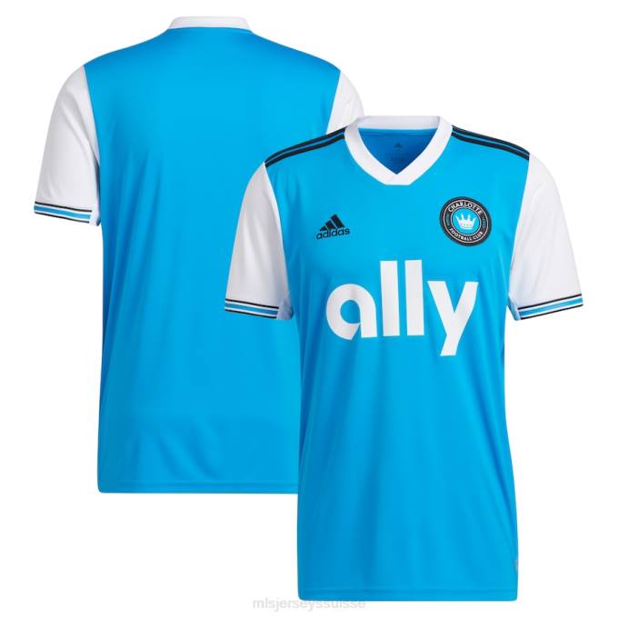 MLS Jerseys Hommes maillot réplique primaire charlotte fc adidas bleu 2022 XXTX73 Jersey