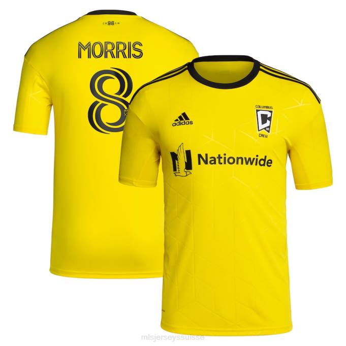 MLS Jerseys Hommes Columbus Crew Aidan Morris adidas jaune 2023 gold standard kit réplique maillot de joueur XXTX1032 Jersey