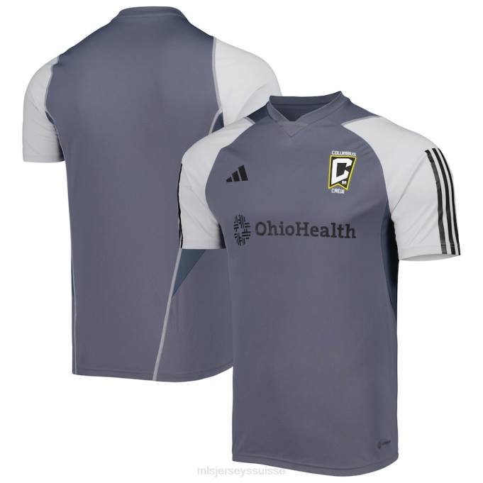MLS Jerseys Hommes maillot d'entraînement sur le terrain columbus crew adidas gris 2023 XXTX700 Jersey