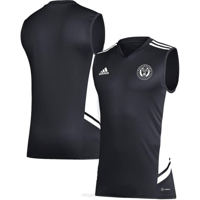 MLS Jerseys Hommes maillot d'entraînement sans manches adidas philadelphia union noir/blanc XXTX404 Jersey