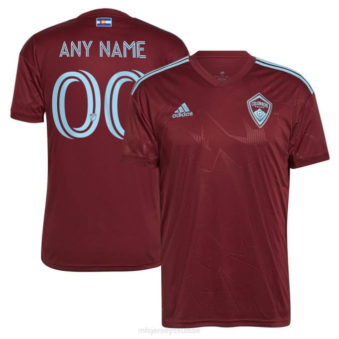 MLS Jerseys Hommes maillot personnalisé colorado rapids adidas bordeaux 2022 club réplique XXTX577 Jersey