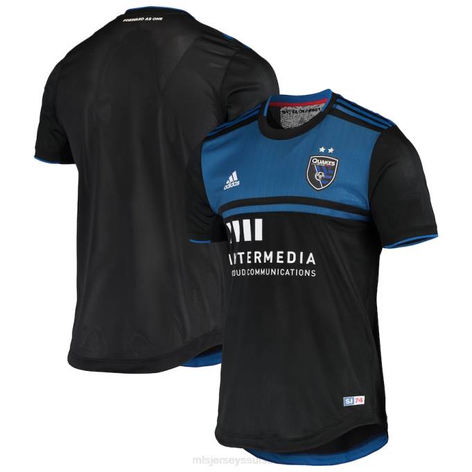 MLS Jerseys Hommes maillot de performance primaire authentique noir adidas des tremblements de terre de san jose XXTX1529 Jersey