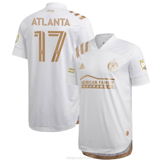 MLS Jerseys Hommes atlanta united fc adidas blanc 2020 maillot authentique du roi XXTX1211 Jersey