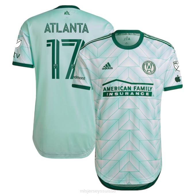 MLS Jerseys Hommes atlanta united fc adidas menthe 2023 le kit forestier maillot de joueur authentique XXTX875 Jersey