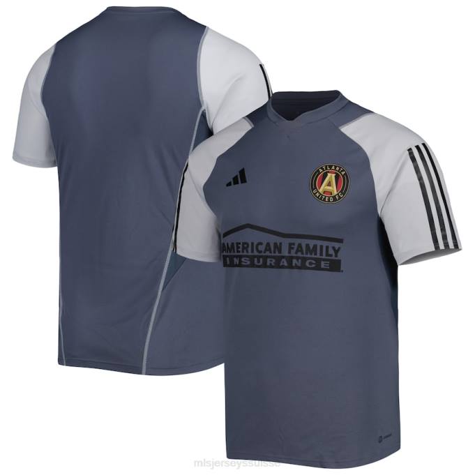 MLS Jerseys Hommes maillot d'entraînement sur le terrain atlanta united fc adidas gris 2023 XXTX213 Jersey