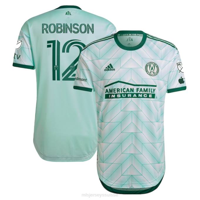 MLS Jerseys Hommes atlanta united fc miles robinson adidas menthe 2023 le kit forestier maillot de joueur authentique XXTX1147 Jersey