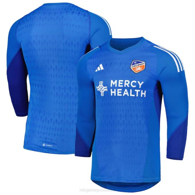 MLS Jerseys Hommes maillot réplique gardien de but manches longues adidas bleu 2023 fc cincinnati XXTX475 Jersey