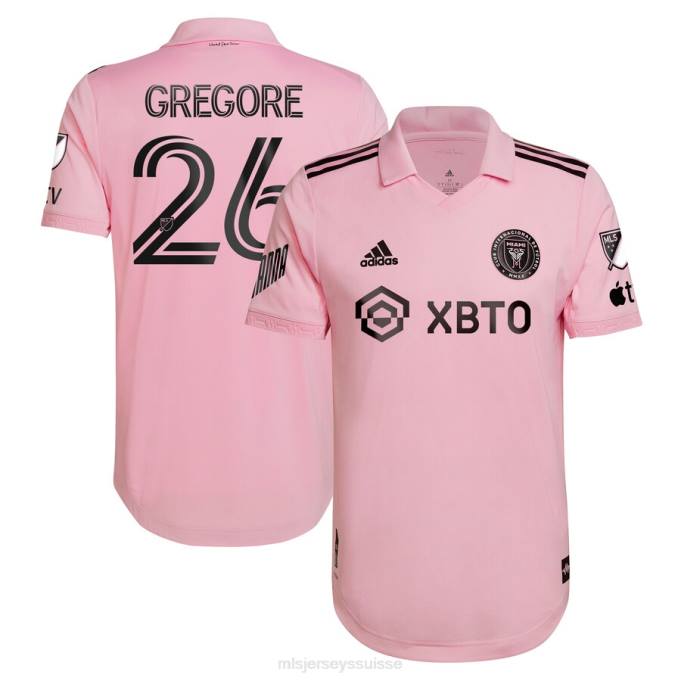 MLS Jerseys Hommes inter miami cf gregore adidas rose 2022 le kit heart beat maillot de joueur authentique XXTX1365 Jersey