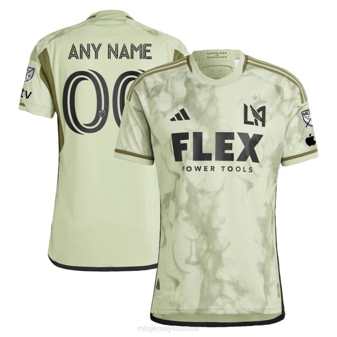 MLS Jerseys Hommes maillot personnalisé authentique lafc adidas vert 2023 smokescreen XXTX153 Jersey