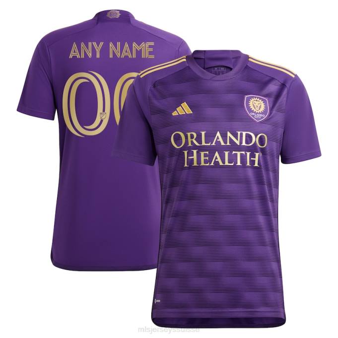 MLS Jerseys Hommes orlando city sc adidas violet 2023 the wall kit réplique maillot personnalisé XXTX150 Jersey