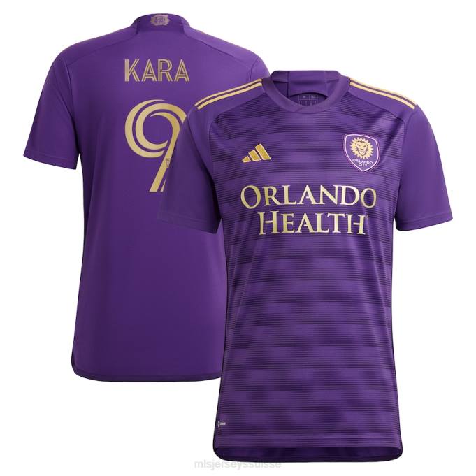 MLS Jerseys Hommes maillot de joueur réplique orlando city sc ercan kara adidas violet 2023 the wall kit XXTX1146 Jersey