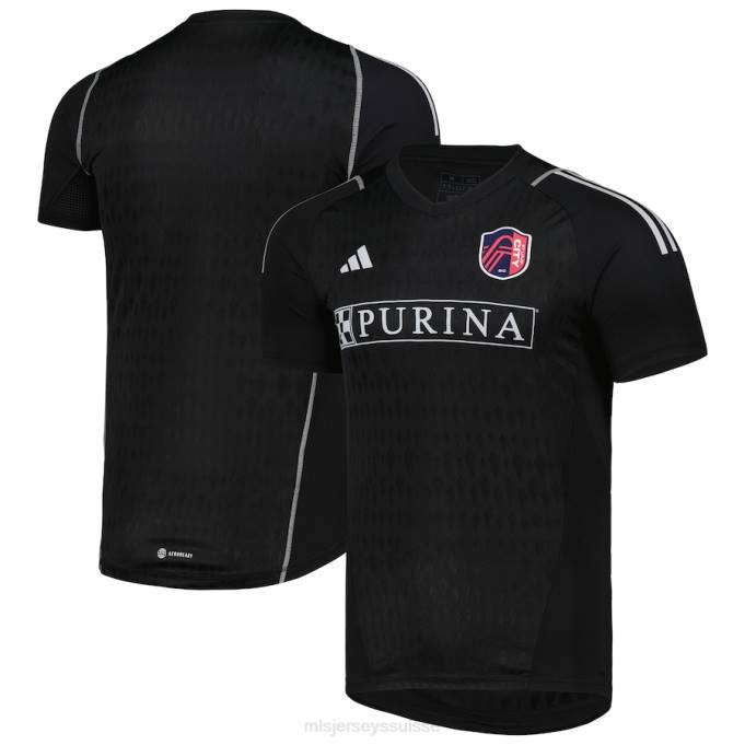 MLS Jerseys Hommes St. maillot de gardien de but réplique louis city sc adidas noir 2023 XXTX117 Jersey
