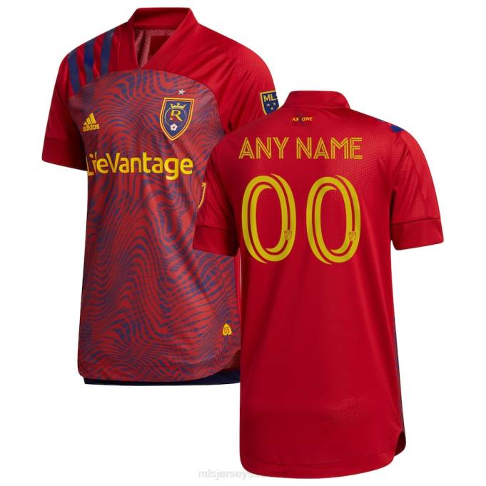 MLS Jerseys Hommes maillot authentique personnalisé authentique de Real Salt Lake adidas rouge 2020 primaire XXTX1480 Jersey