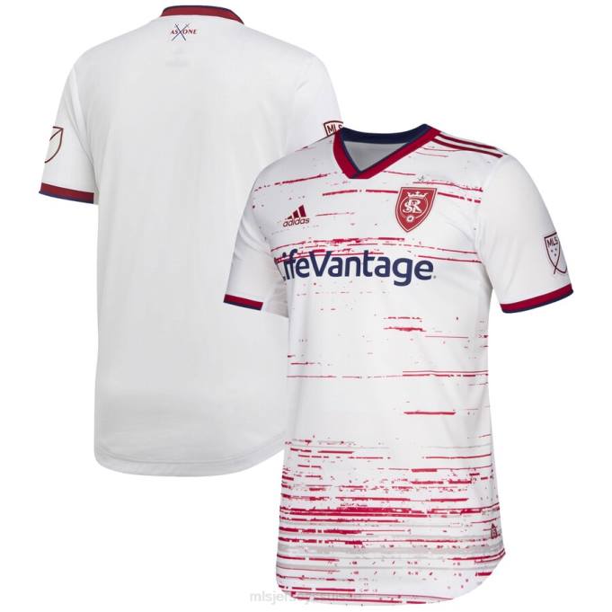 MLS Jerseys Hommes maillot authentique secondaire Real Salt Lake adidas blanc 2019 XXTX1064 Jersey