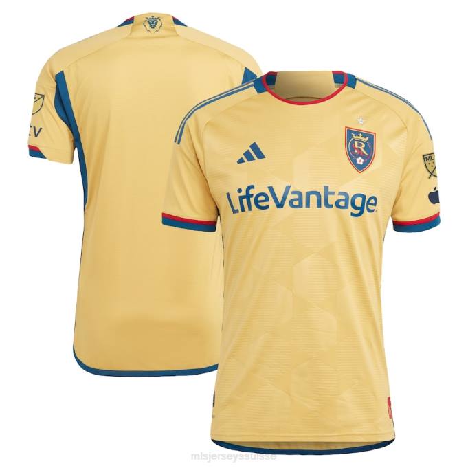MLS Jerseys Hommes vrai lac salé adidas gold 2023 the behive state kit maillot authentique XXTX382 Jersey